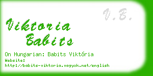 viktoria babits business card